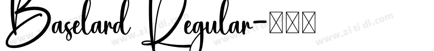 Baselard Regular字体转换